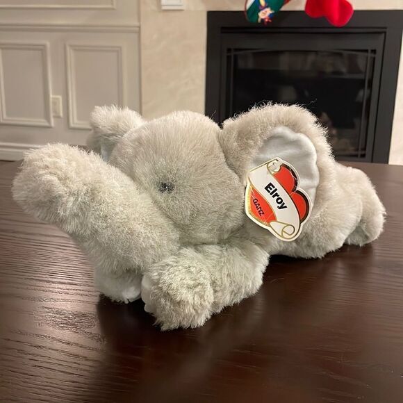Ganz 1995 Elephant Plush Elroy H1571 16 Inch All Tags Excellent Condition NWT - Picture 1 of 9
